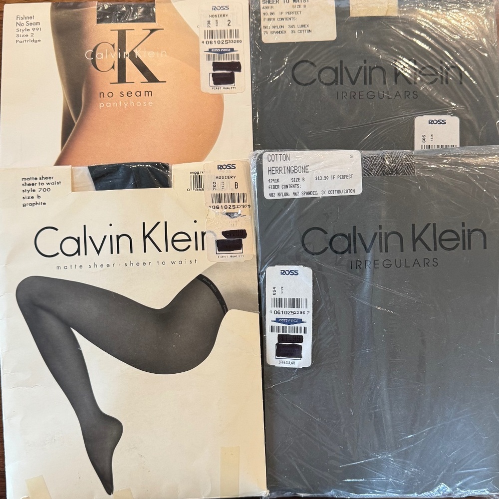 Calvin Klein lot of 4 pairs, Multiple styles and colors, Size B/2